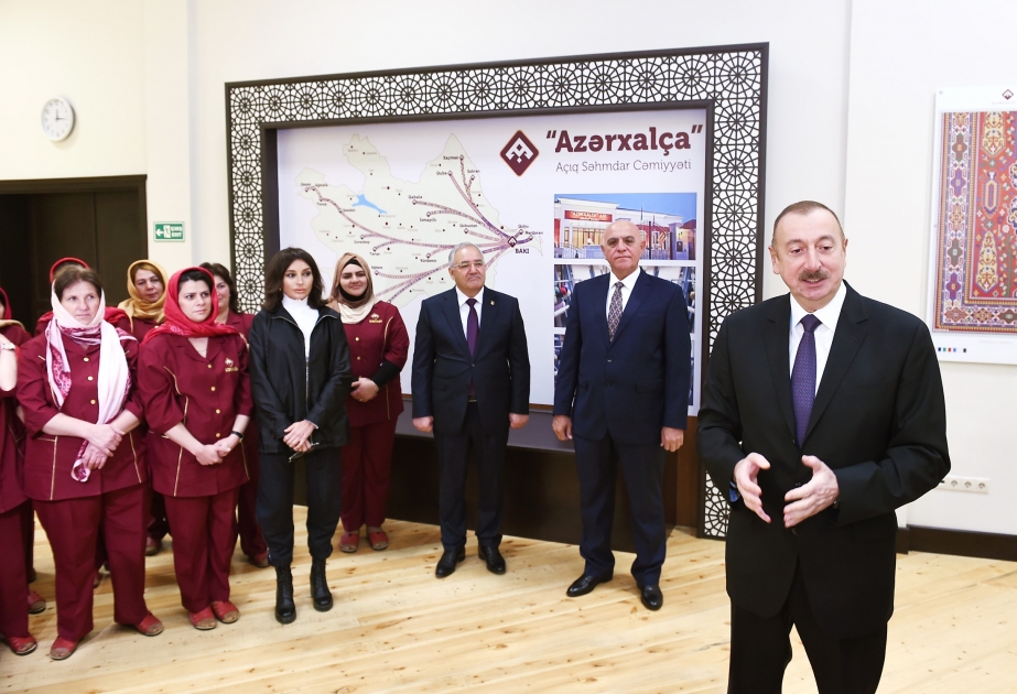 President Ilham Aliyev inaugurated Aghdam branch of "Azerkhalcha" OJSC VIDEO