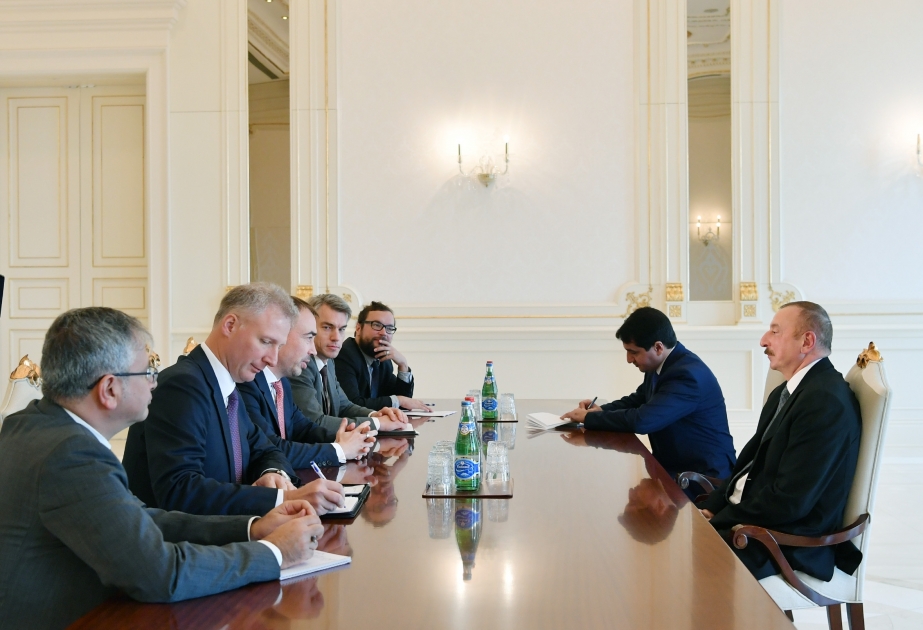 Le président Ilham Aliyev reçoit une délégation menée par un représentant spécial de l’UE VIDEO