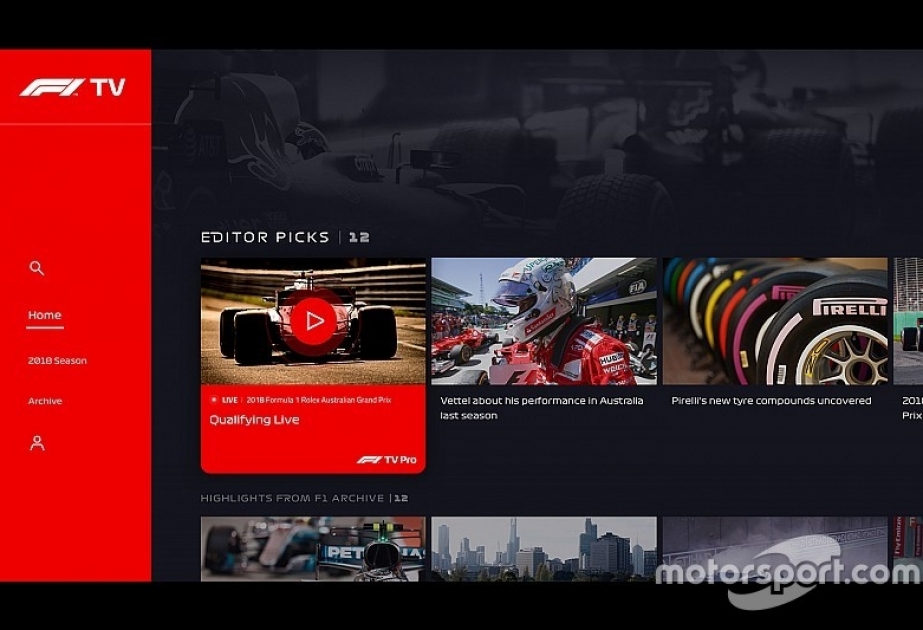 В 2019 году сервис F1 TV станет доступен в новых странах