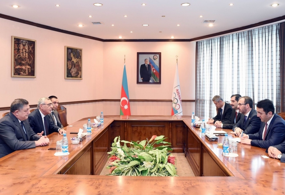 Azərbaycan ilə Türkiyə arasında idman sahəsində əməkdaşlığın inkişafına dair fikir mübadiləsi aparılıb