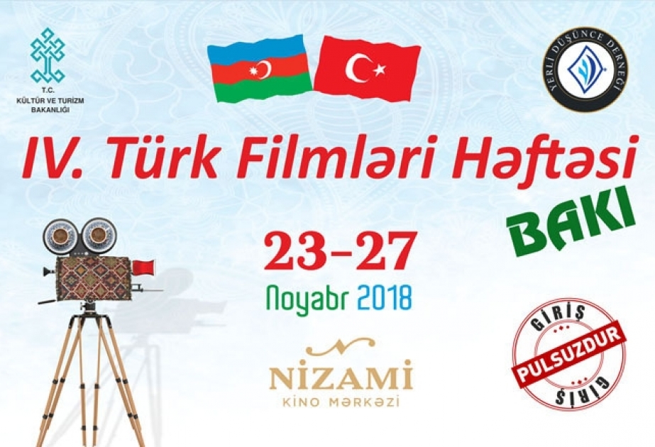 Bakıda 5 türk filmi 9 dəfə kinosevərlərə pulsuz təqdim olunacaq