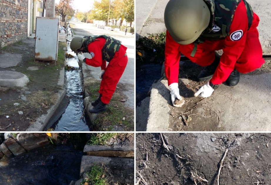 В Кяпазском районе Гянджи обнаружен неразорвавшийся боеприпас