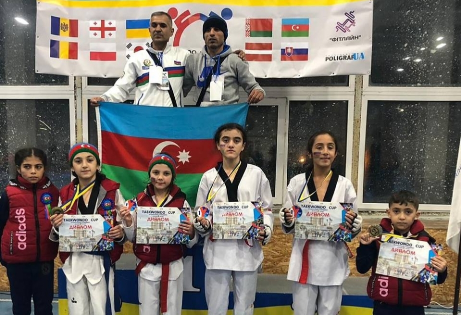 Azərbaycan taekvondoçuları “Kiev Open” beynəlxalq turnirində dörd qızıl medal qazanıblar
