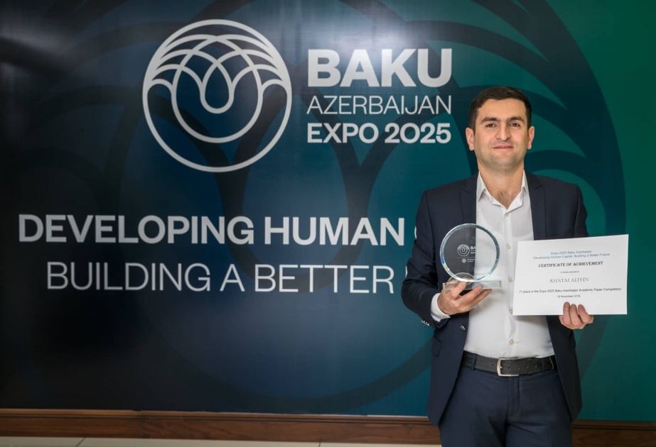 UNEC young teacher becomes winner of scientific essay competition Baku Expo 2025