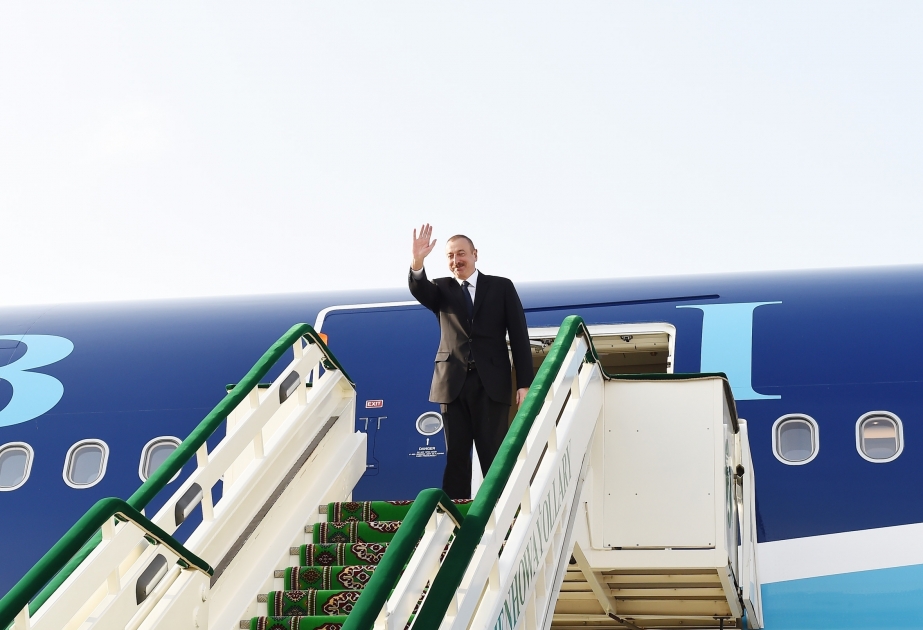Aserbaidschans Präsident Ilham Aliyev beendet seinen Staatsbesuch in Turkmenistan VIDEO