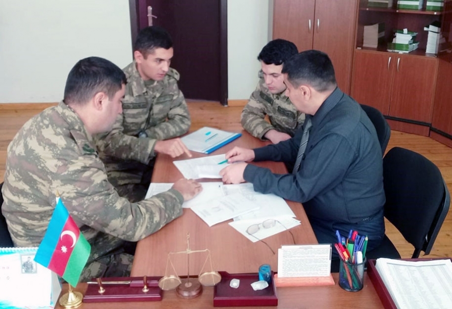 Hərbi hissələrdə psixoloji işə dəstək və maarifləndirmə tədbirləri keçirilir