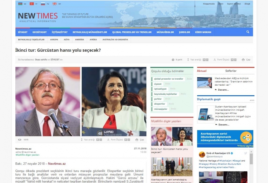 İkinci tur: Gürcüstan hansı yolu seçəcək?