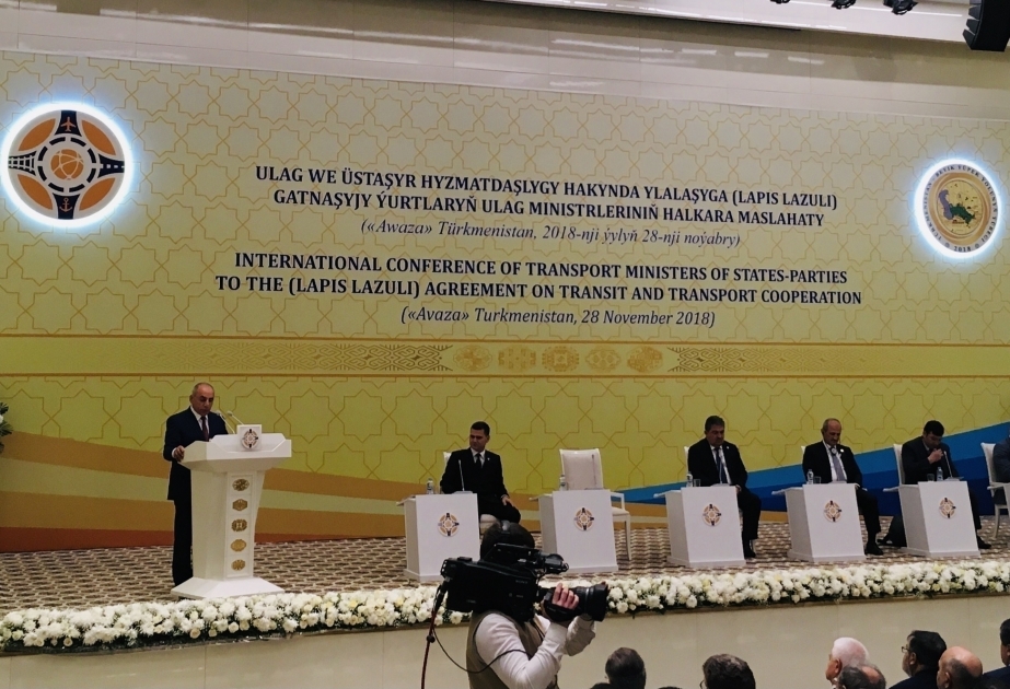 阿塞拜疆代表团出席土库曼巴希国际交通会议