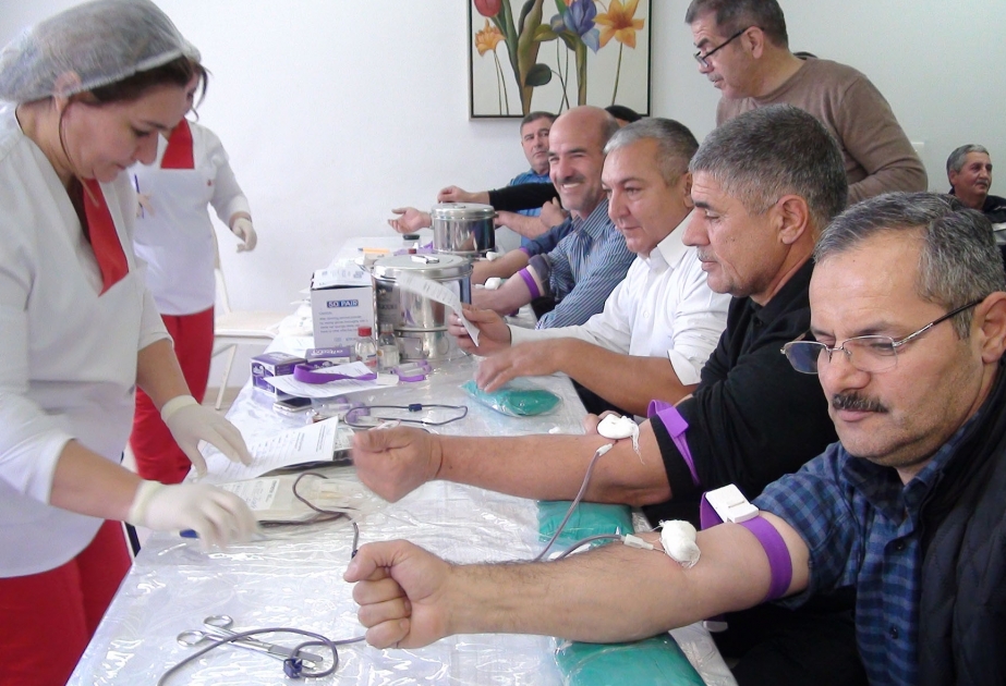 Saatlıda qanvermə aksiyası keçirilib