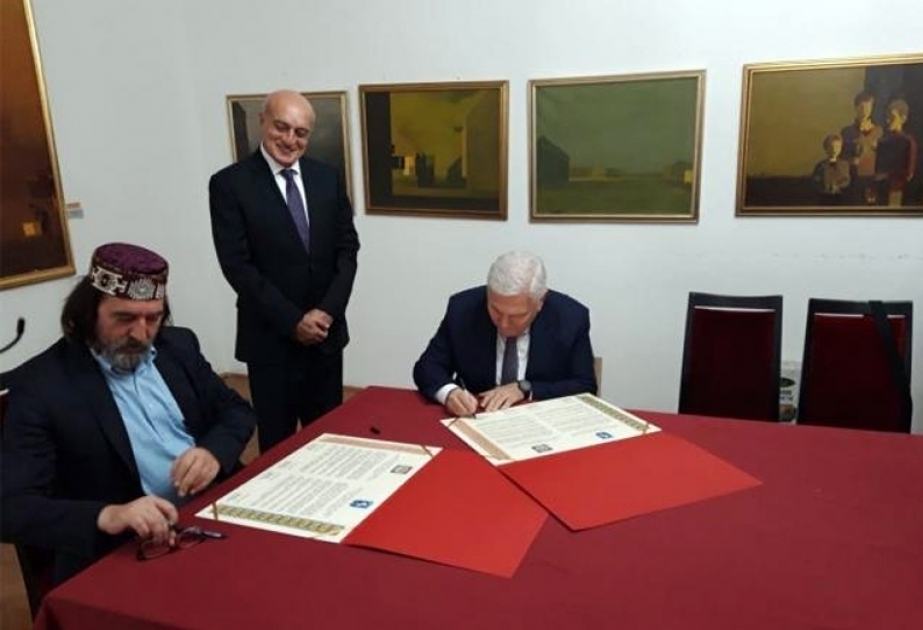 Sheki, Varazdin city of Croatia sign cooperation charter