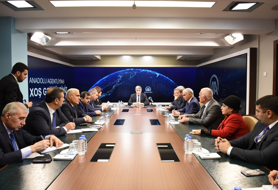 Azərbaycanın media təmsilçiləri Anadolu Agentliyində olublar