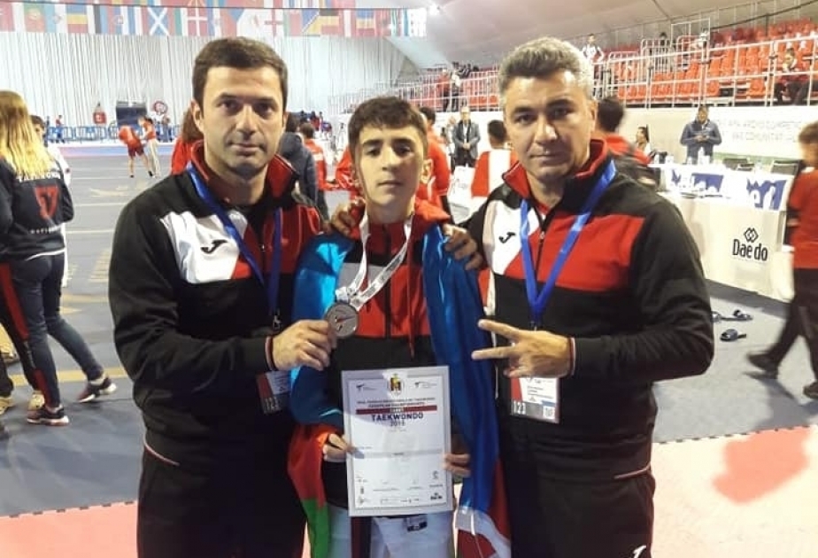 Azerbaijani taekwondo fighter wins European silver
