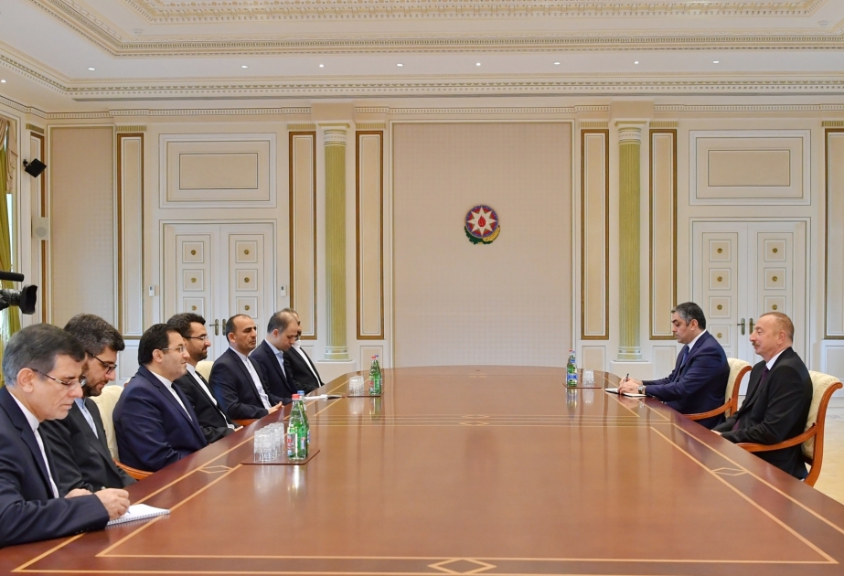 Prezident İlham Əliyev İranın rabitə və informasiya texnologiyaları nazirinin başçılıq etdiyi nümayəndə heyətini qəbul edib VİDEO