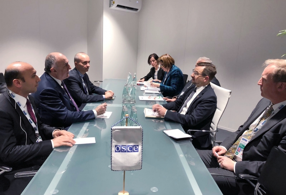 Le chef de la diplomatie azerbaïdjanaise rencontre le secrétaire général de l’OSCE