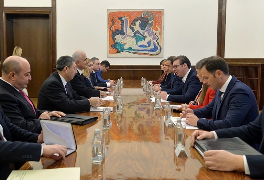 Президент Сербии принял делегацию Азербайджана