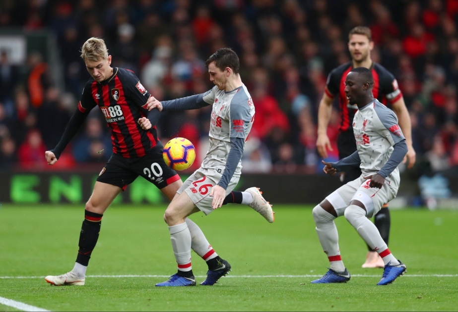 “Liverpul” komandası “Bournemouth”u böyük hesabla məğlub edib
