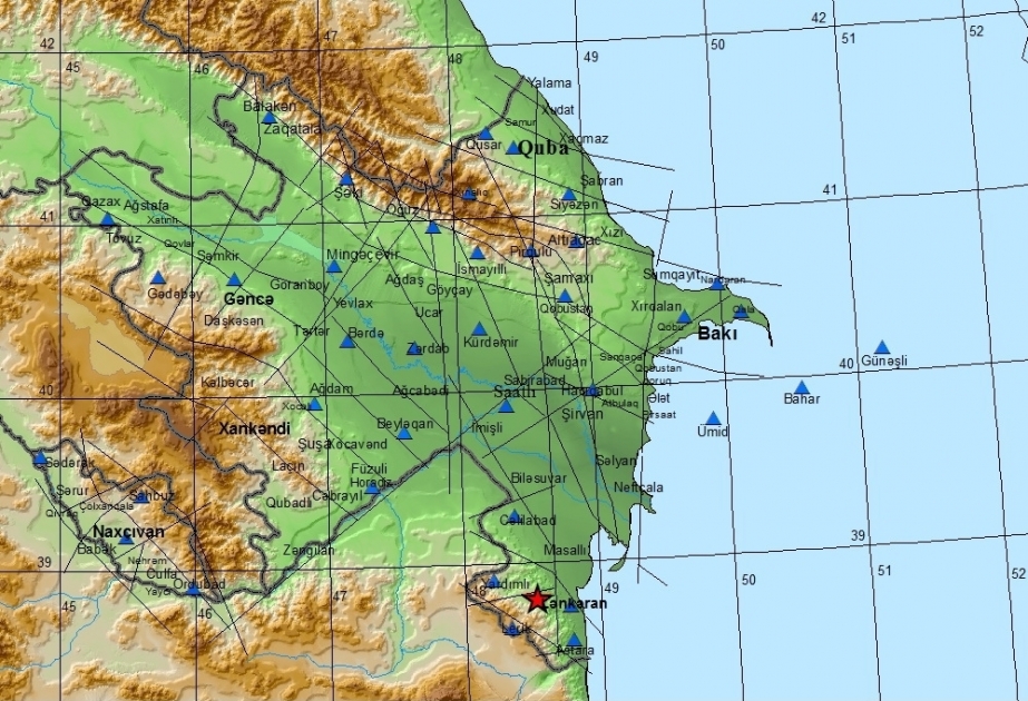 На территории, граничащей между Лянкяранским и Лерикским районами, произошло землетрясение
