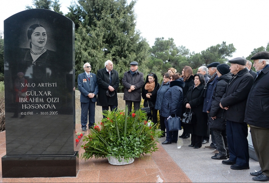 Xalq artisti Gülxar Həsənovanın xatirəsi ehtiramla yad edilib