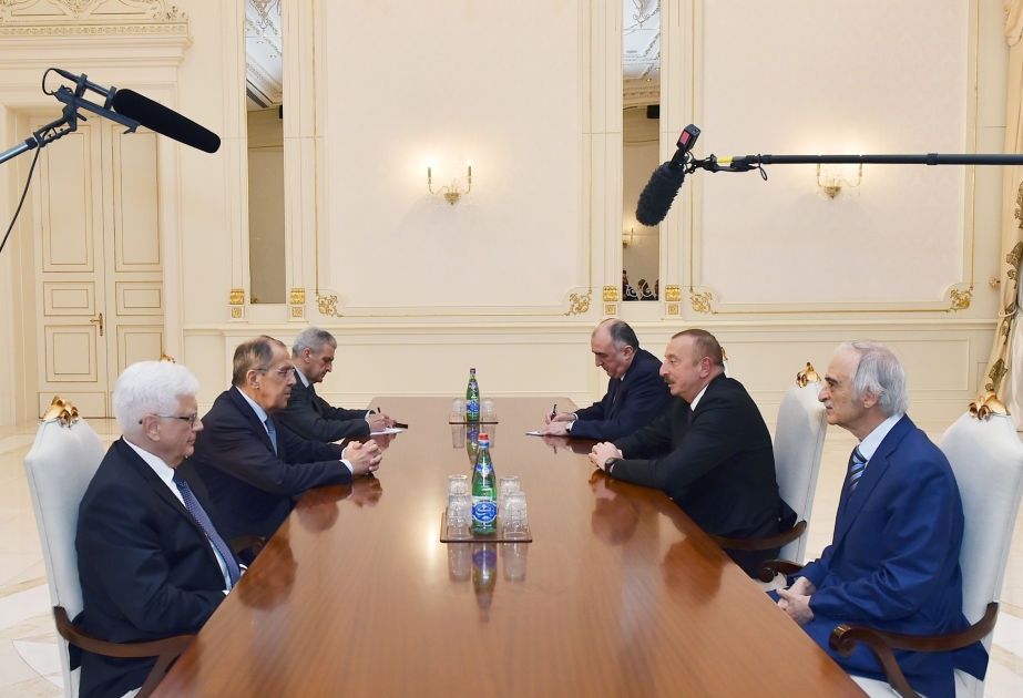 Президент Ильхам Алиев принял министра иностранных дел России ОБНОВЛЕНО ВИДЕО