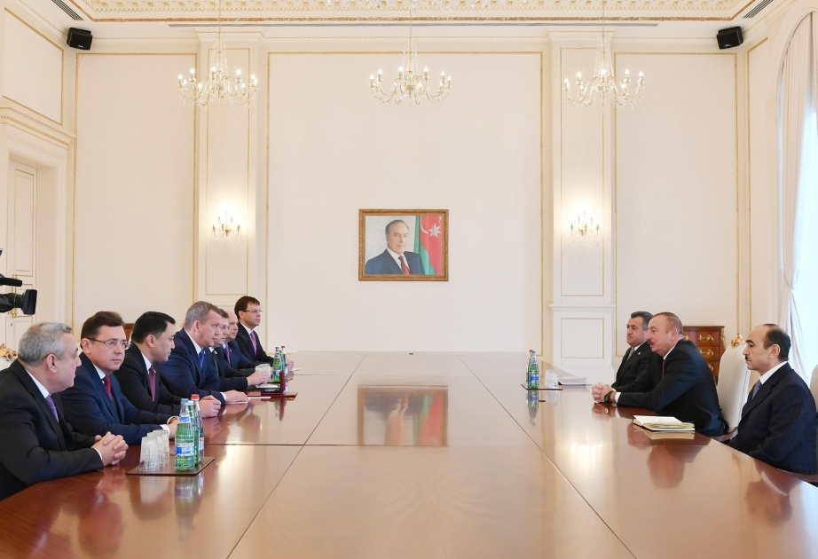President Ilham Aliyev received delegation of Astrakhan region VIDEO