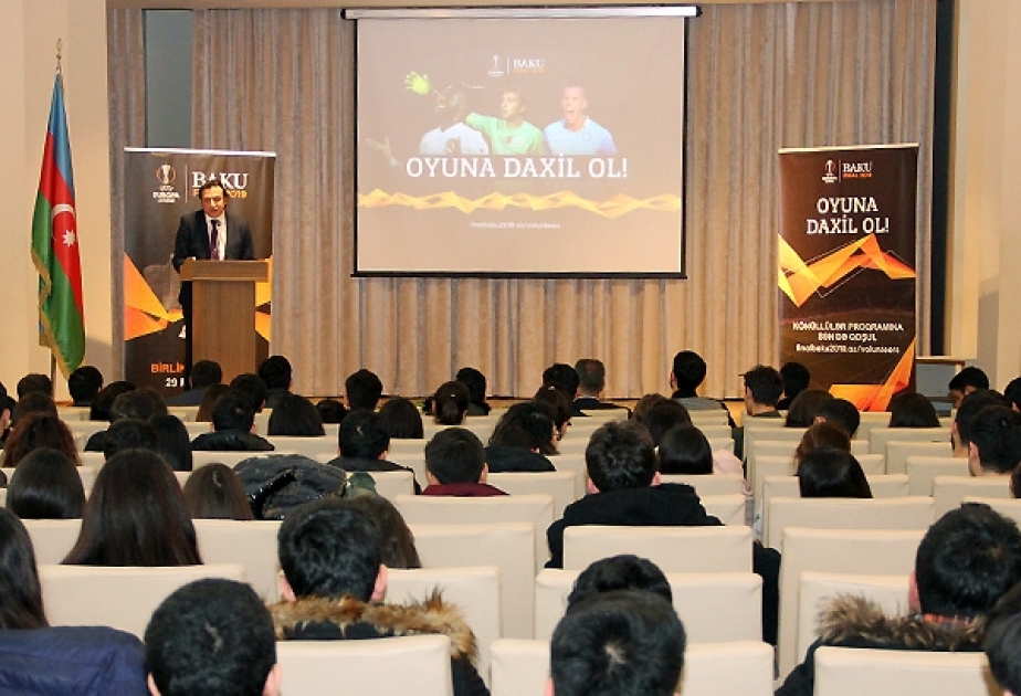 “UEFA Avropa Liqası 2019”un Azərbaycan Memarlıq və İnşaat Universitetində təqdimatı olub