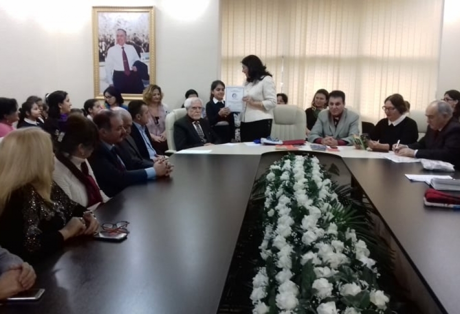 Ulu öndər Heydər Əliyevə həsr olunmuş inşa yazı müsabiqəsinin qalibləri mükafatlandırılıb