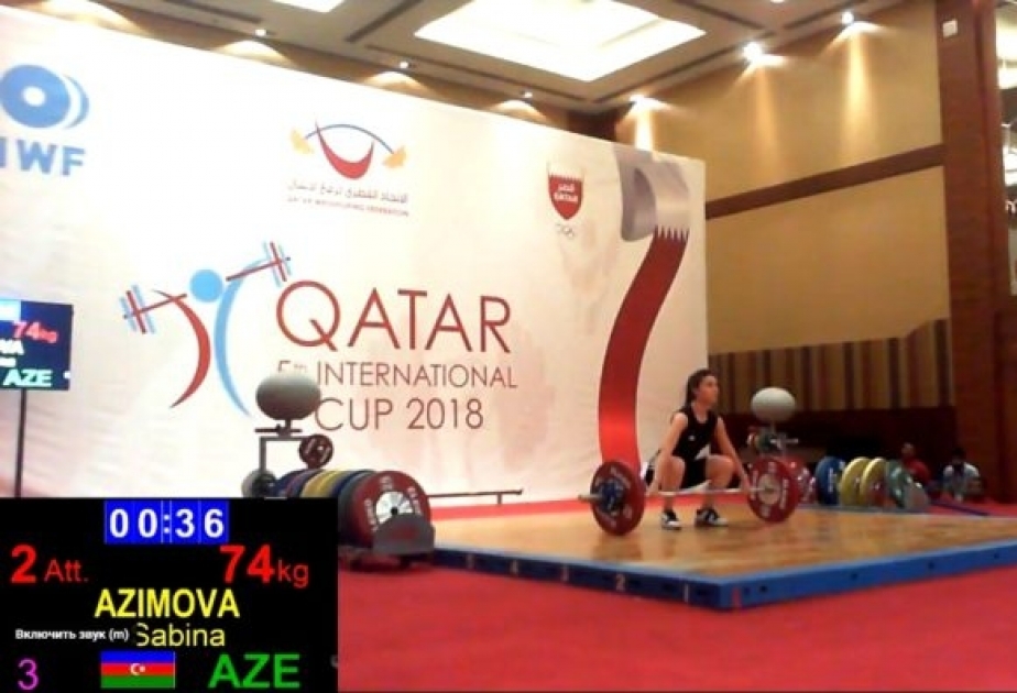 Qətərdə keçirilən ağır atletika üzrə beynəlxalq turnirdə idmançımız bürünc medal qazanıb