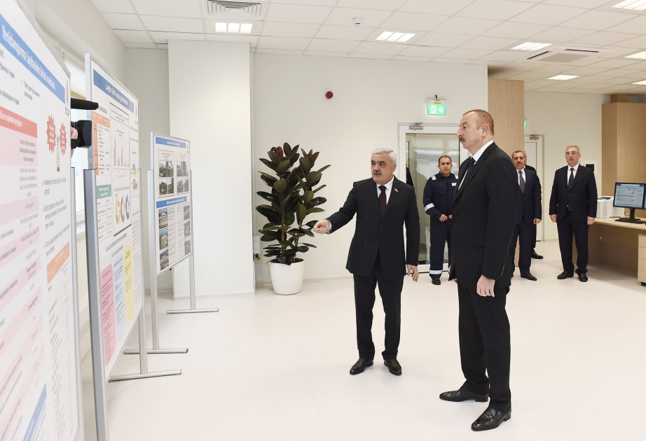 President Ilham Aliyev attended inauguration of bitumen unit and liquefied gas filling station at Baku Oil Refinery VIDEO