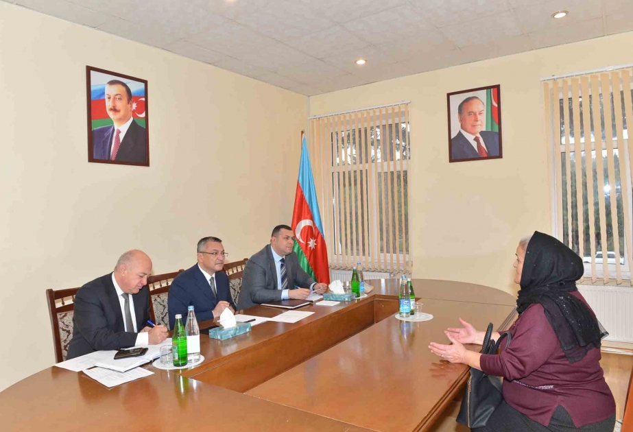 Dövlət Komitəsinin sədri Sumqayıtda məcburi köçkünlərlə görüşüb