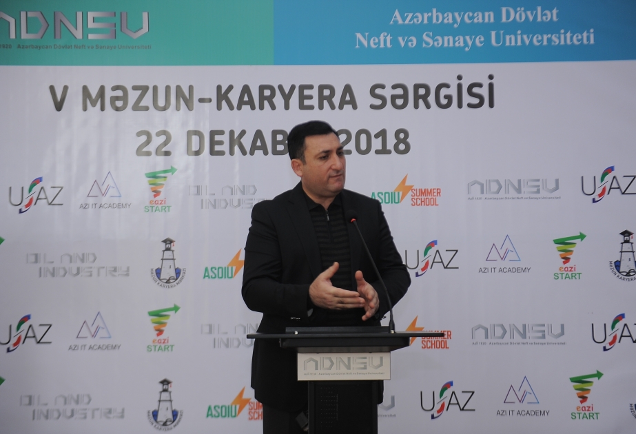 Azərbaycan Dövlət Neft və Sənaye Universitetində beşinci məzun–karyera sərgisi açılıb
