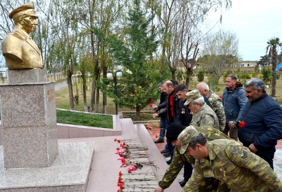 Veteranlar N saylı hərbi hissədə şəxsi heyətlə görüşüblər