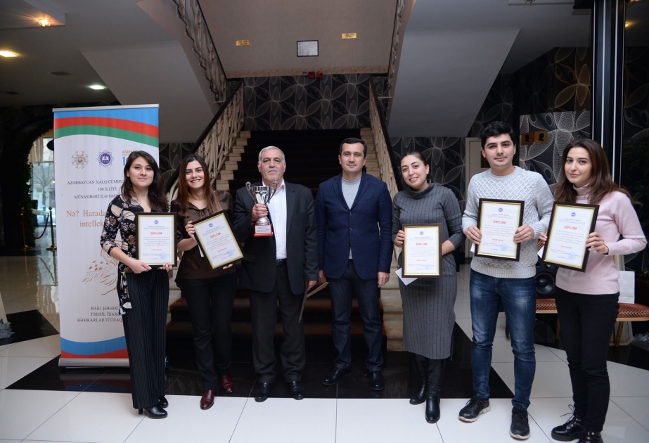 Təhsil işçiləri arasında keçirilən intellektual oyunun qalibləri mükafatlandırılıb