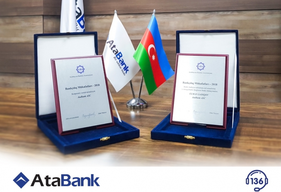 ®  "AtaBank" iki nominasiya üzrə mükafata layiq görülüb