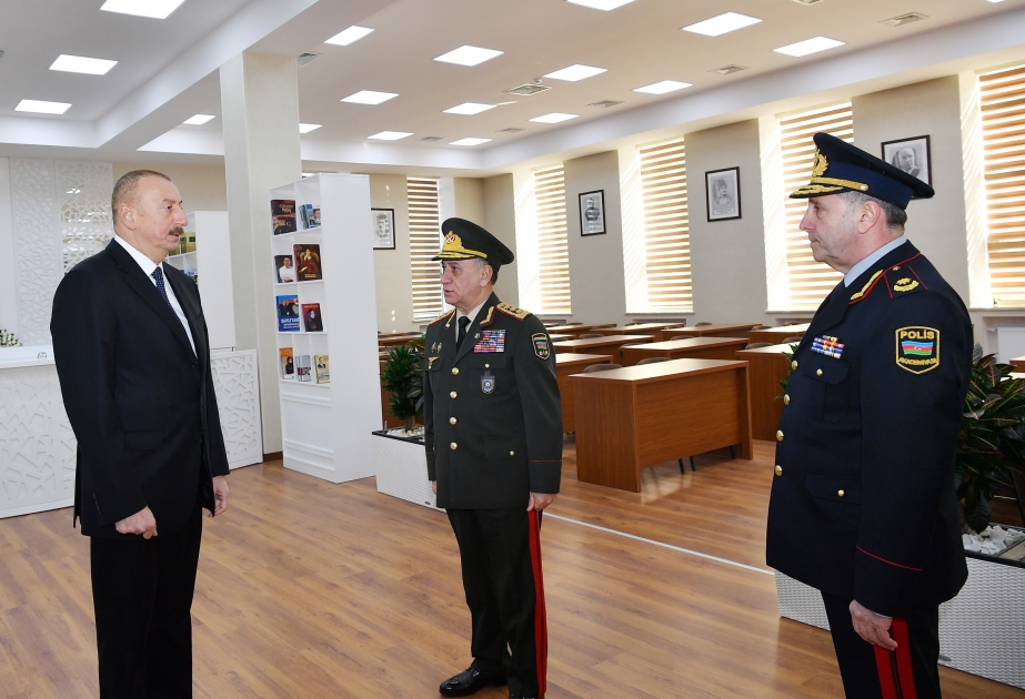 Президент Ильхам Алиев принял участие в открытии нового учебного здания Полицейской академии Министерства внутренних дел ОБНОВЛЕНО ВИДЕО