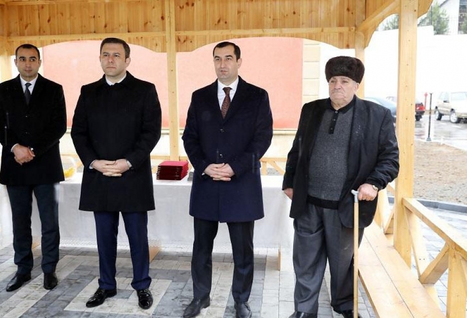 Şamaxıda 36 mənzilli yaşayış binası şəhid ailələri və Qarabağ müharibəsi əlillərinin istifadəsinə verilib