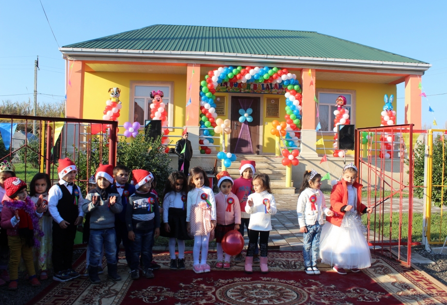 Göyçayın Alpout kəndində yeni uşaq bağçası istifadəyə verilib
