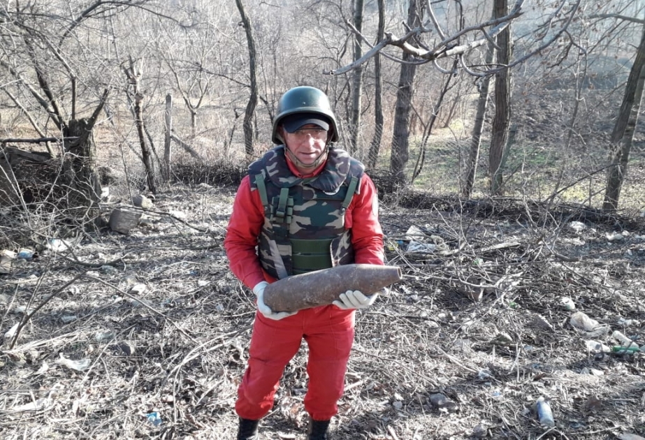 В Товузском районе Азербайджана обнаружен артиллерийский снаряд
