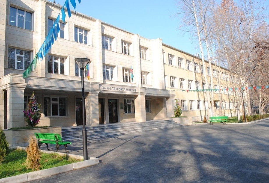 Mingəçevirdə 14 nömrəli tam orta məktəbin binası əsaslı təmirdən sonra istifadəyə verilib