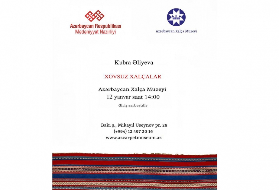 Xalça Muzeyində növbəti mühazirə xovsuz xalçalara həsr ediləcək