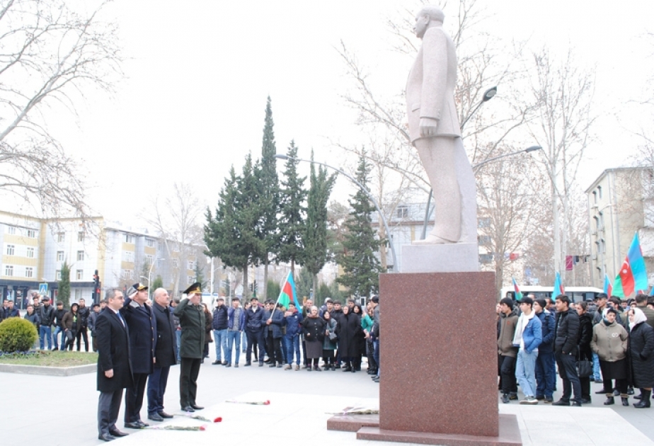 Mingəçevirdə çağırışçılar həqiqi hərbi xidmətə yola salınıblar