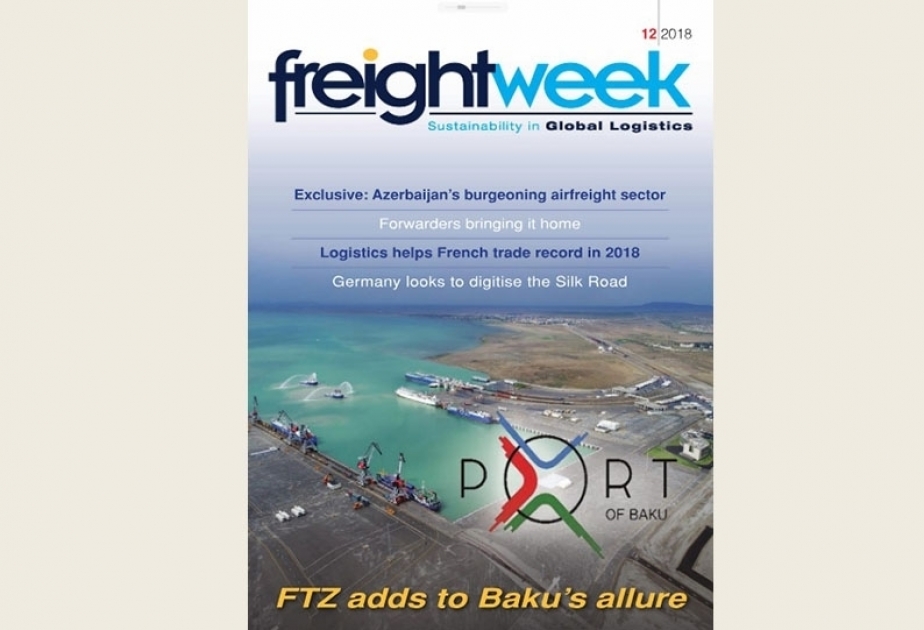Revista inglesa “Freight Week” publicó un artículo sobre el nuevo puerto de Bakú