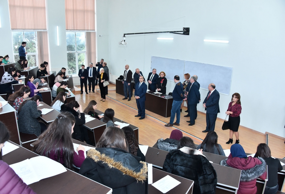 İctimai Nəzarət və Məsləhət Şurasının üzvləri Sumqayıt Dövlət Universitetində imtahan sessiyasını izləyiblər