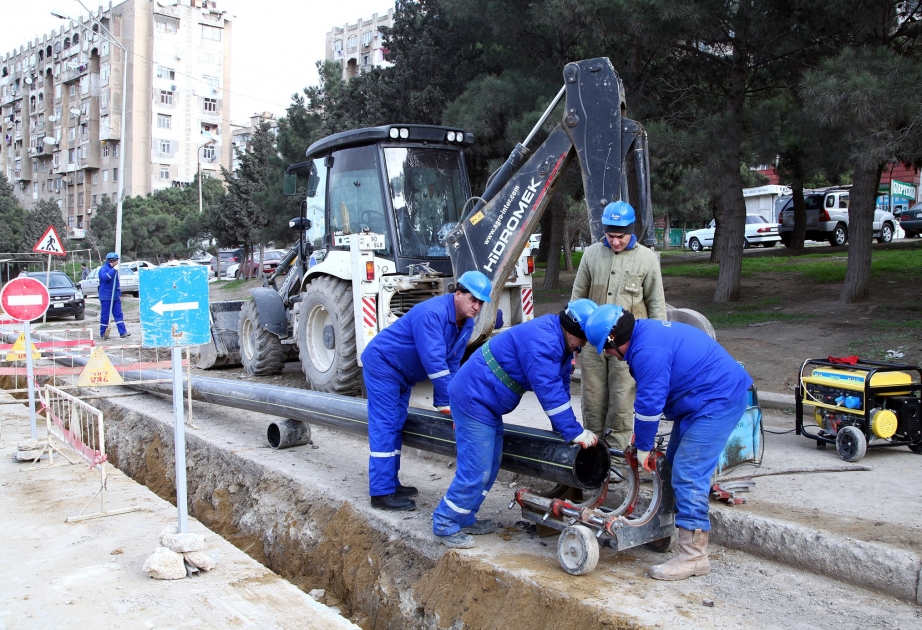 Yeni Günəşli qəsəbəsinin qaz kəmərləri əsaslı təmir edilir