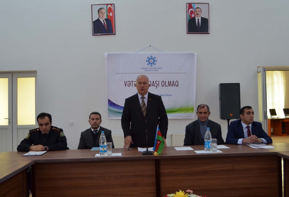 Kürdəmirdə vətənpərvərlik mövzusunda maarifləndirici tədbir keçirilib