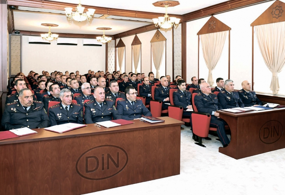 Naxçıvan Muxtar Respublikasının Daxili İşlər Nazirliyində ötən ilin yekunları müzakirə olunub