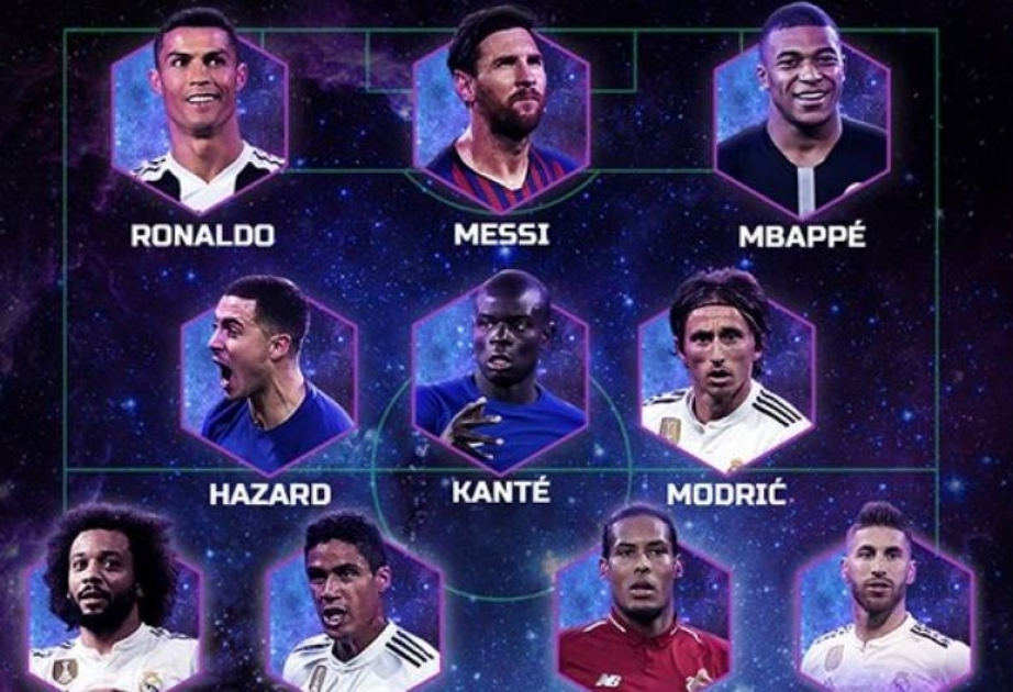 UEFA 2018-ci ilin rəmzi komandasını açıqlayıb
