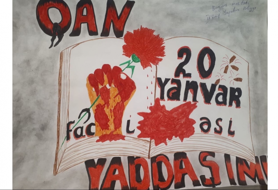 “20 Yanvar qan yaddaşımızdır” mövzusunda rəsm müsabiqəsi keçirilib