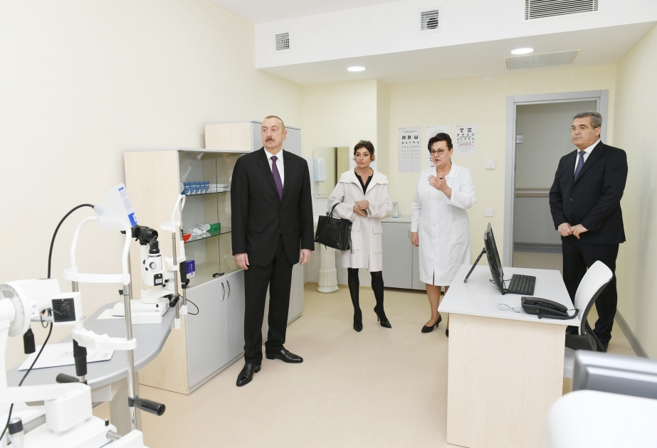 Prezident İlham Əliyev Qaradağ rayonunun Qobustan qəsəbəsində yeni inşa olunan xəstəxananın açılışında iştirak edib YENİLƏNİB VİDEO
