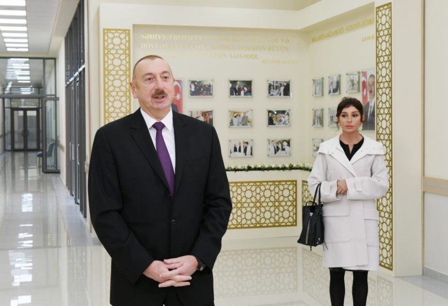 Prezident İlham Əliyev: Yaxın gələcəkdə Azərbaycanda elə bir şəhər olmayacaq ki, orada ən müasir tibbi mərkəz olmasın