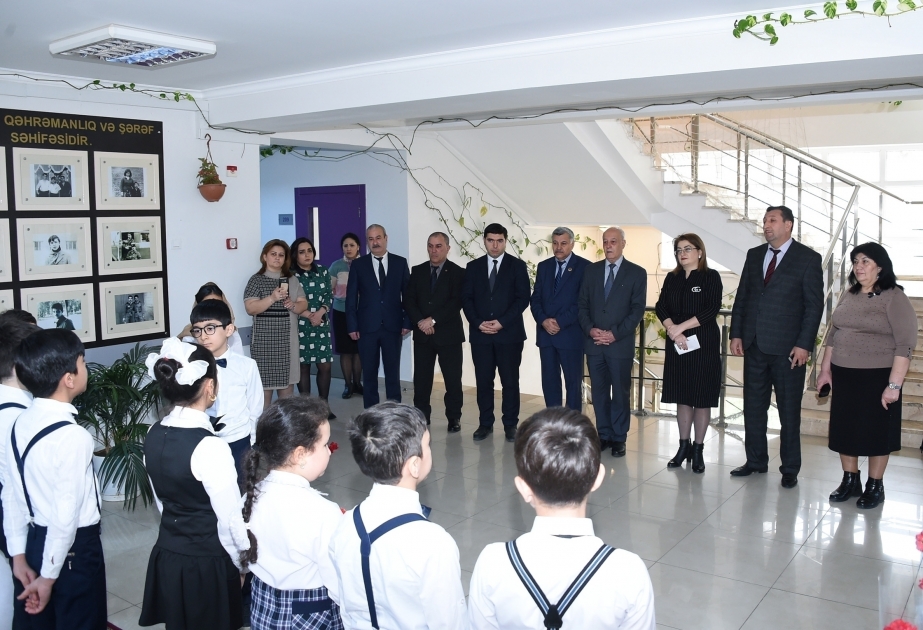 20 January tragedy victims commemorated in secondary school N3 after Rustam Aliyev VIDEO